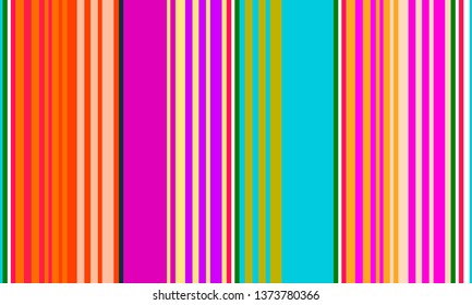 Multicolor Striped Background, Mexican Sarape, Traditional Mexican Colorful Sarape, Copy Space, Multicolor Lines, Background
