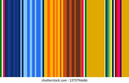 Multicolor Striped Background, Mexican Sarape, Traditional Mexican Colorful Sarape, Copy Space, Multicolor Lines, Background