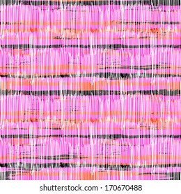 Multicolor striped pattern with thin brushed lines in pink color. Bold texture for web, print, wallpaper, home decor, spring summer fashion fabric, textile, invitation background, wrapping paper