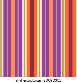 Multicolor striped seamless pattern. Fashion print for fabric, paper, wallpaper, package with vertical lines. colorful vector background.