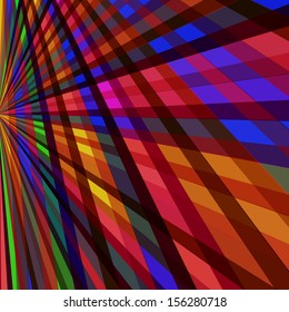 Multicolor Sunbeams grunge background/ A vintage poster 