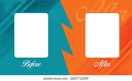 Multicolor Template background before and after. Comics style design. Vector illustration with colorful background.
