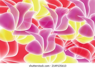 Multicolor template for cover design, website, background for presentations. Vector spring floral transparent background.