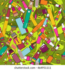 multicolor template  e-cigarette . seamless pattern. vector texture. for design.  vape
