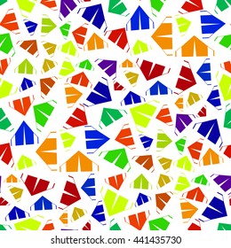 Multicolor tent new seamless pattern