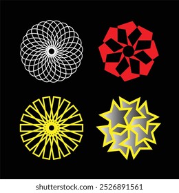 Ilustração de vórtice espiral de textura multicolor
