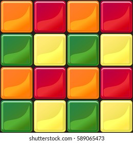 Multicolor tiles texture seamless vector illustration