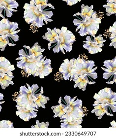 tonalidad multicolor gran flor abstracta con fondo de color negro, en todas las ilustraciones imagen digital para fábrica de diseño vectorial de papel textil o envolvente
