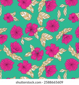 multicolor tone of vector abstract roses flower motif