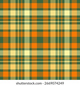 Multicolor moda cheque vetor xadrez padrão sem costura para têxtil, impressão de tecido, roupas, roupas, papel de parede e fundo. Ilustração de fundo de vetor de tartan escocês