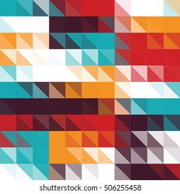 Multicolor Triangle Geometric vector background