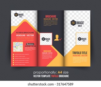 Multicolor Tri-fold, Catalog, Business Concept Brochure Design