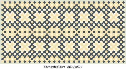 Multicolor truchet tiling connections illustration