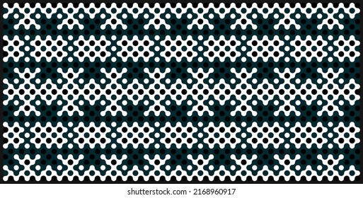 Multicolor truchet tiling connections illustration