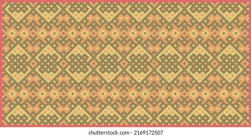 Multicolor truchet tiling connections illustration