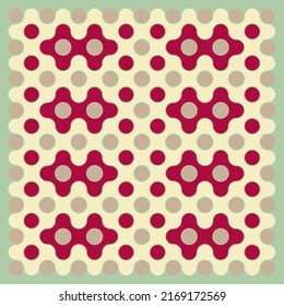 Multicolor truchet tiling connections illustration