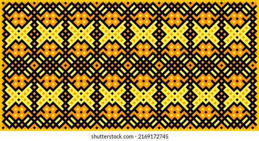 Multicolor truchet tiling connections illustration