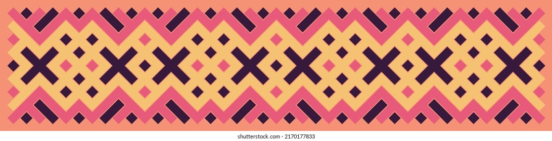 Multicolor truchet tiling connections illustration