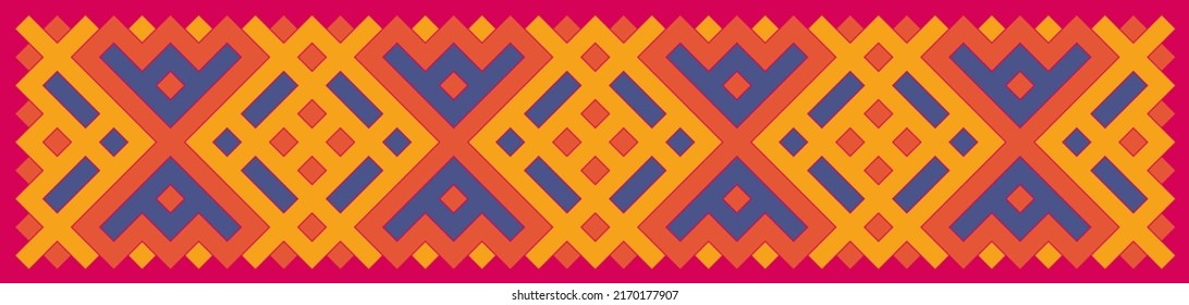 Multicolor truchet tiling connections illustration