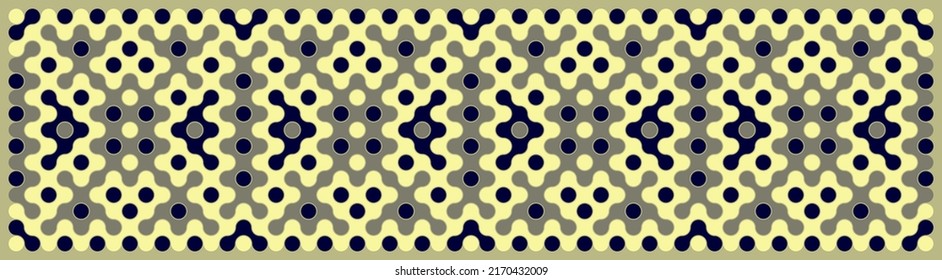 Multicolor truchet tiling connections illustration