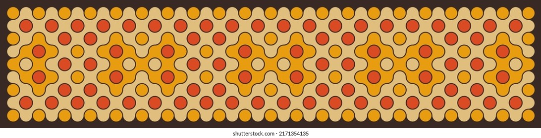 Multicolor truchet tiling connections illustration