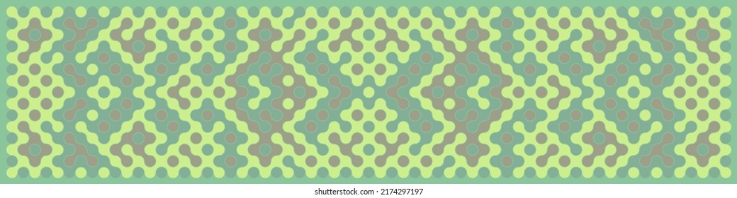 Multicolor truchet tiling connections illustration