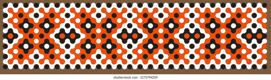 Multicolor truchet tiling connections illustration