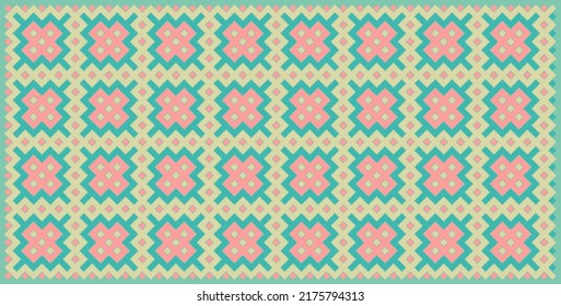 Multicolor truchet tiling connections illustration