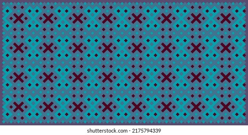 Multicolor truchet tiling connections illustration