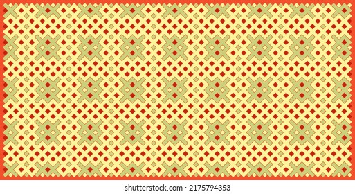 Multicolor truchet tiling connections illustration