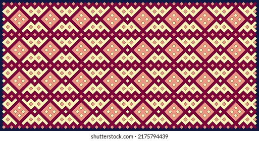 Multicolor truchet tiling connections illustration
