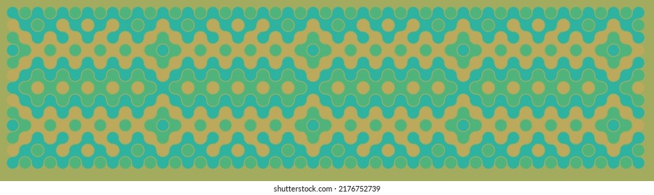 Multicolor truchet tiling connections illustration