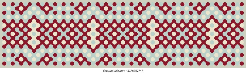 Multicolor truchet tiling connections illustration