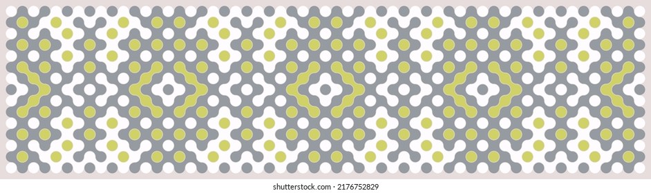 Multicolor truchet tiling connections illustration