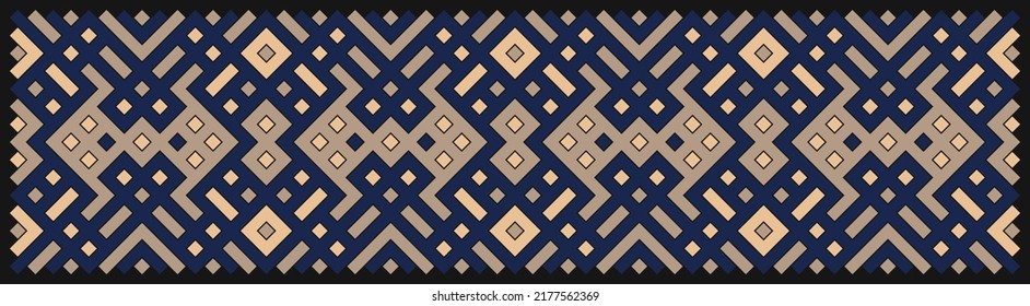 Multicolor truchet tiling connections illustration