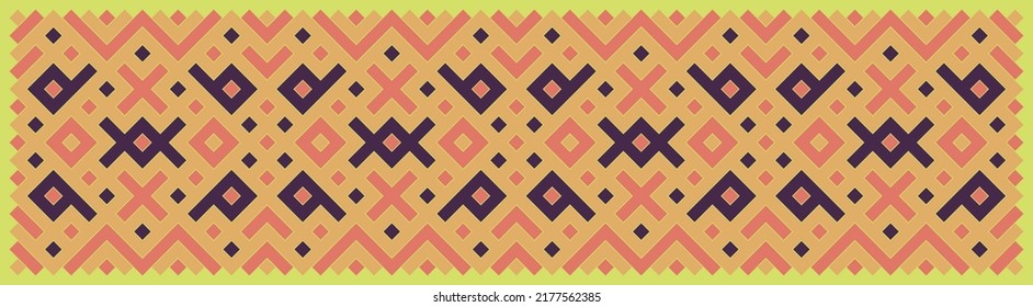Multicolor truchet tiling connections illustration