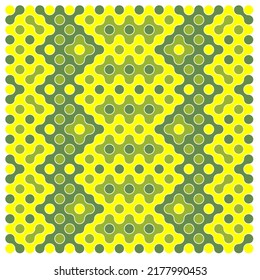 Multicolor truchet tiling connections illustration