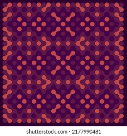 Multicolor truchet tiling connections illustration