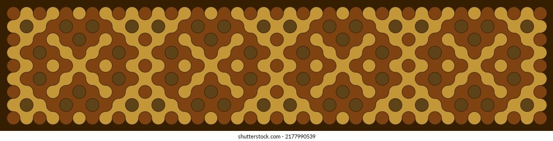 Multicolor truchet tiling connections illustration