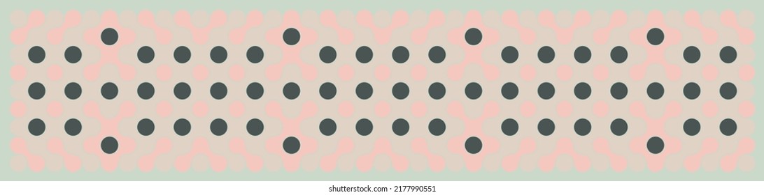 Multicolor truchet tiling connections illustration