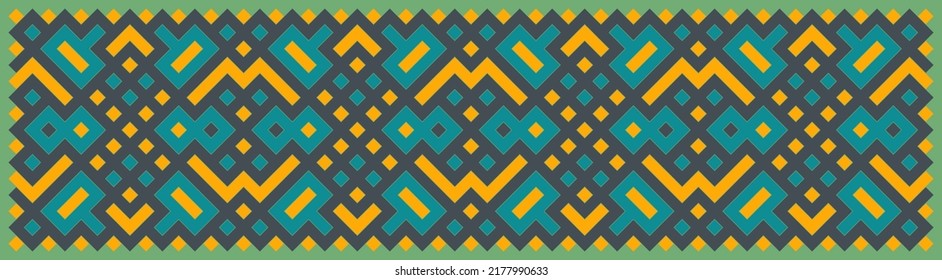 Multicolor truchet tiling connections illustration