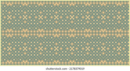 Multicolor truchet tiling connections illustration