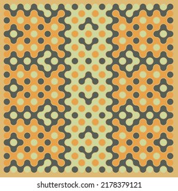 Multicolor truchet tiling connections illustration