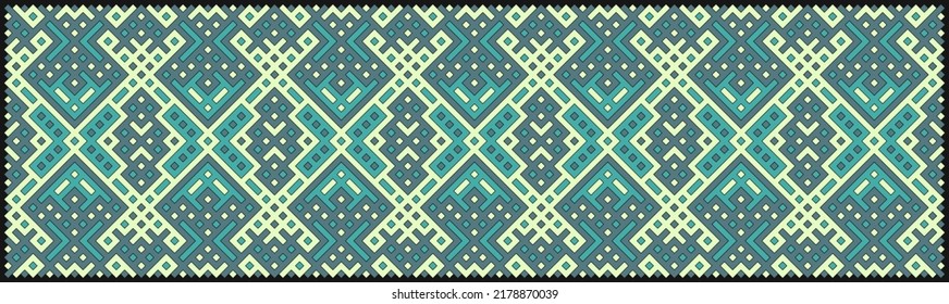 Multicolor truchet tiling connections illustration