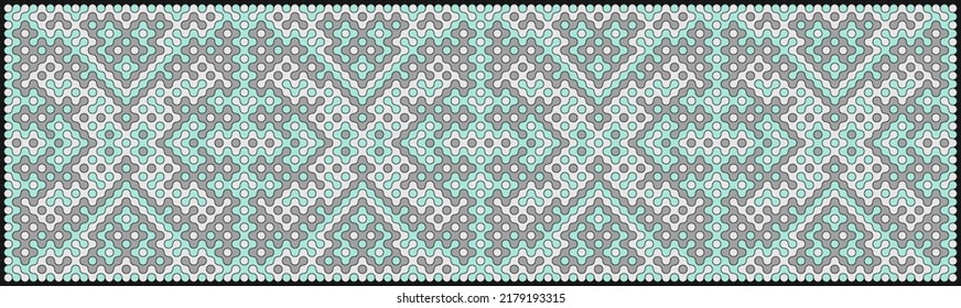 Multicolor truchet tiling connections illustration