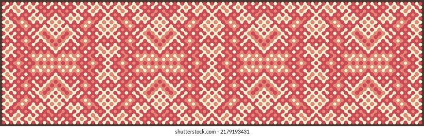 Multicolor truchet tiling connections illustration