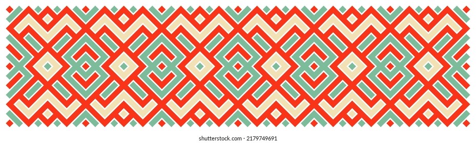 Multicolor truchet tiling connections illustration