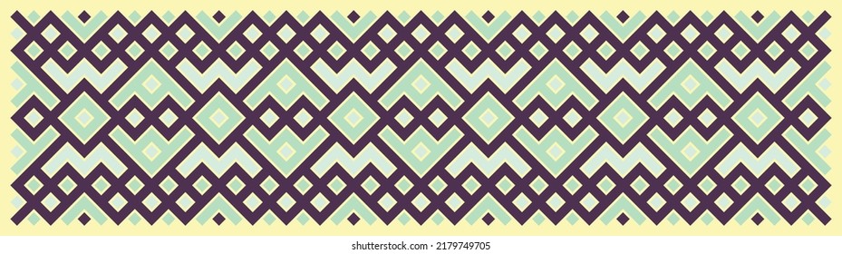 Multicolor truchet tiling connections illustration