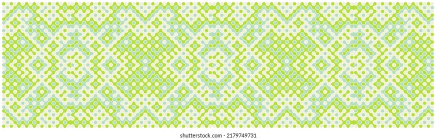 Multicolor truchet tiling connections illustration