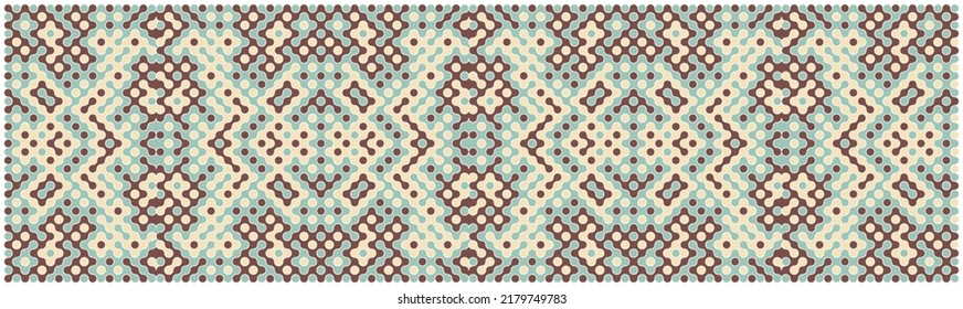 Multicolor truchet tiling connections illustration